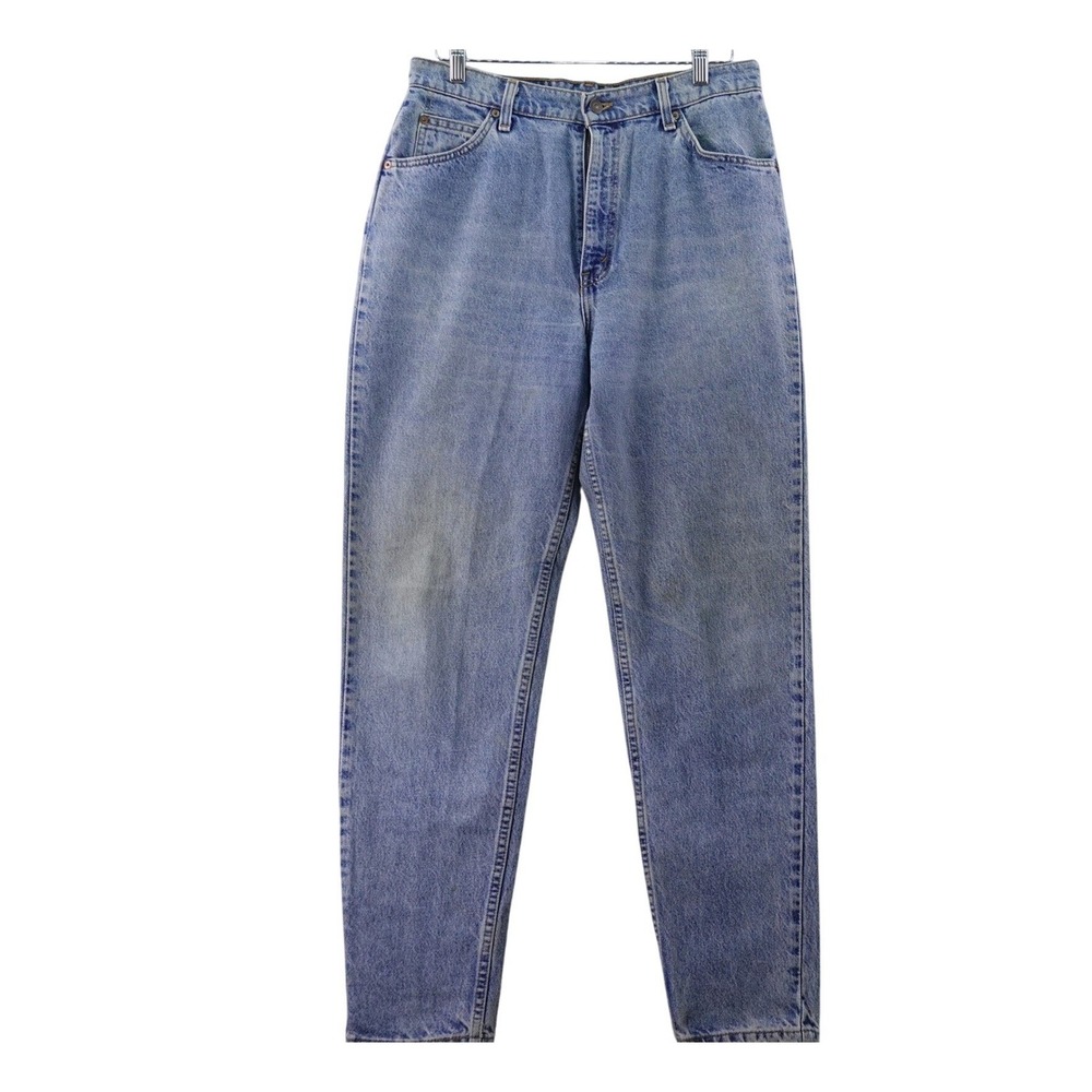 Vintage Levis 921‎ Tapered Fit Orange Tab Jeans Womens Size 14 Long Blue Denim